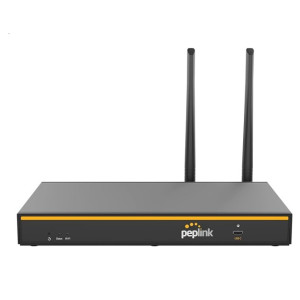 Peplink B-ONE Dual WAN Router with WiFi 6, 2 Ethernet WAN ports, 4 Ethernet LAN ports, and WiFi WAN, 2 WiFi antennas